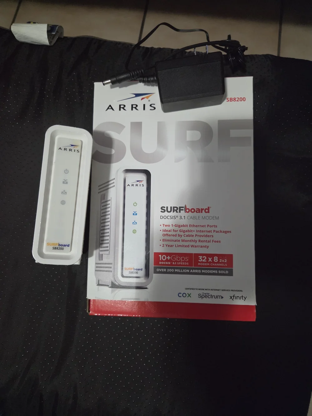 ARRIS SURFboard SB8200 DOCSIS 3.1 Cable Modem - White